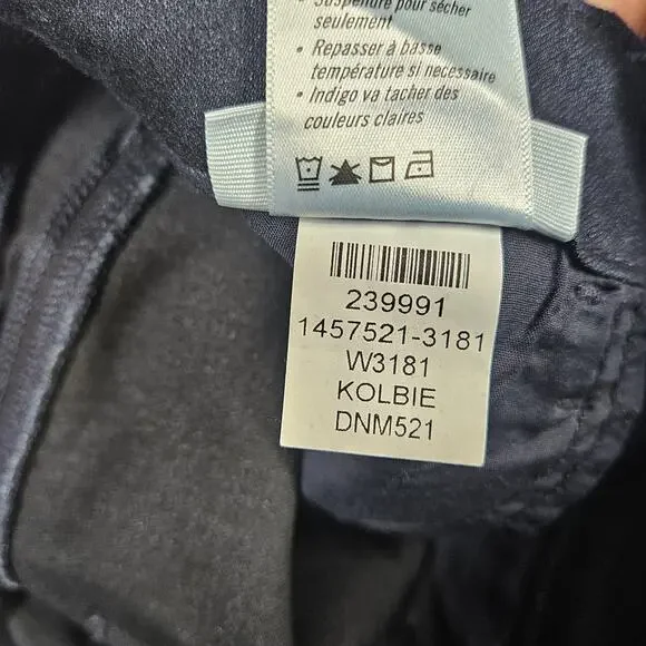 Paige Jeans Womens 27 Manhattan Bootcut Dark Wash Stretch Kolbie Whiskering - Picture 6 of 14